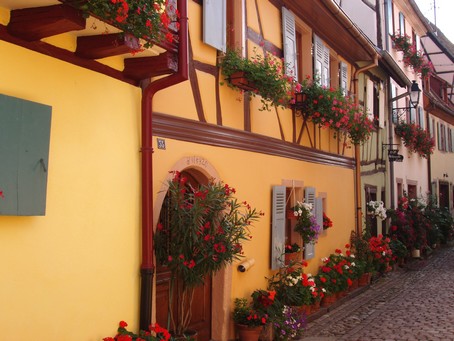Balade à Eguisheim, beau village alsacien - les ruelles